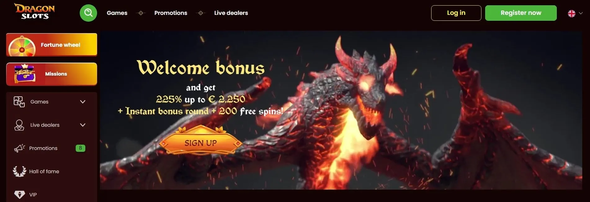 DragonSlots Casino Website DragonSlots Casino Homepage